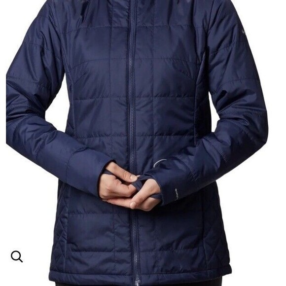 COLUMBIA Carson Pass InterChange Jacket DarkNocturnal Waterproof Women Sz M NWT - Picture 3 of 16